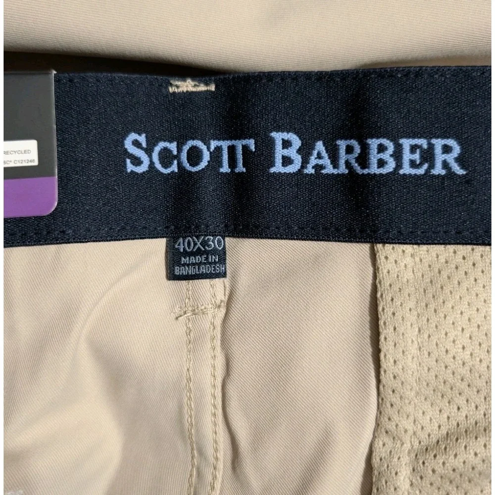 Scott Barber Performance Chino Mens 40x30 NWT 3 Pair Bundle Navy Khaki Gray